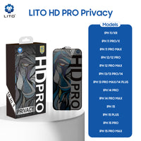 LITO HD PRO Privacy Tempered Glass for iPhone