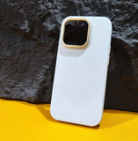 Frosted Electroplated Metal Camera Circle Case For iPhone