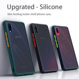 Matte Case With Colour Button For Vivo