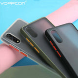 Matte Case With Colour Button For Vivo